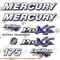 Mercury 175hp Optimax ProXS Decal KitMercury 175hp Optimax ProXS Decal Kit - Sapphire Blue