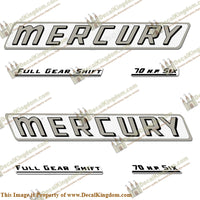 Mercury 1961 70HP Outboard Engine Decals