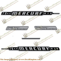Mercury 1962 70HP Outboard Engine Decals