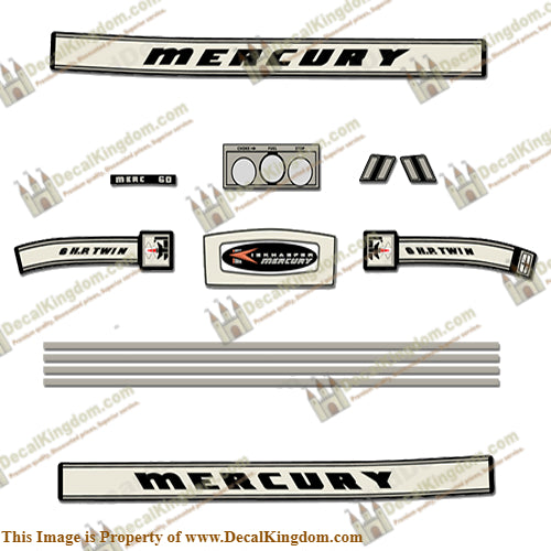 Mercury 1966 6HP Outboard Engine Decals