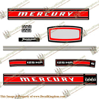 Mercury 1969 125HP Decal Kit
