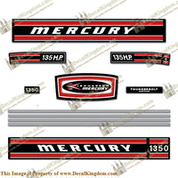 Mercury 1970 135HP Outboard Engine Decals