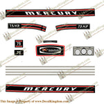 Mercury 1970 7.5hp Outboard Engine Decals
