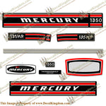 Mercury 1971 135HP Outboard Engine Decals