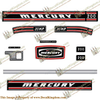 Mercury 1971 20HP Outboard Engine Decals