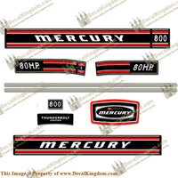Mercury 1971 80HP Outboard Engine Decals