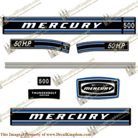 Mercury 1972 50HP Outboard Engine Decals