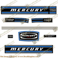 Mercury 1973 115HP Outboard Engine Decals