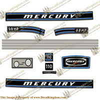 Mercury 1973 9.8HP Outboard Engine Decals