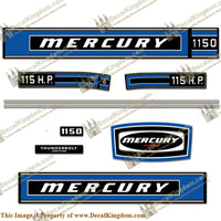 Mercury 1974 115hp Outboard Engine Decals