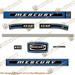 Mercury 1974 40hp Outboard Engine Decals