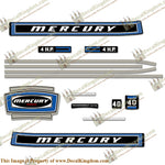 Mercury 1974 4hp Outboard Engine Decals
