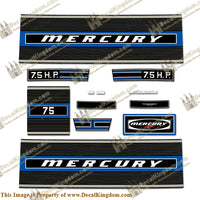 Mercury 1974 7.5hp Outboard Engine Decals