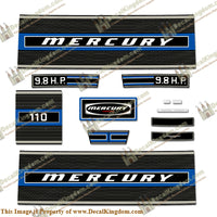 Mercury 1974 9.8hp Outboard Engine Decals