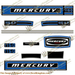 Mercury 1975 115HP Outboard Engine Decals