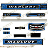 Mercury 1975 Outboard Decal Kit (Multiple Sizes Available)