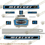 Mercury 1975 4.5HP Outboard Engine Decals