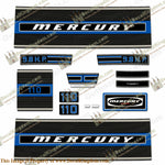 Mercury 1975 9.8HP Outboard Engine Decals