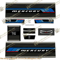 Mercury 1976 7.5HP Outboard Engine Decals