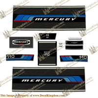 Mercury 1976 9.8HP Outboard Engine Decals