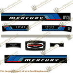 Mercury 1977 85HP Outboard Engine Decals