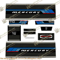 Mercury 1977 9.8HP Outboard Engine Decals