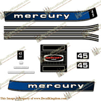 Mercury 1978 Outboard Decal Kit (Multiple Sizes Available)