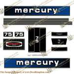 Mercury 1978 7.5HP Outboard Engine Decals