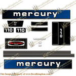 Mercury 1978 9.8HP Outboard Engine Decals