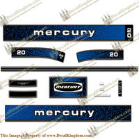 Mercury 1979 20HP Outboard Engine Decals