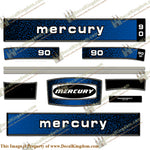 Mercury 1979 90HP Outboard Engine Decals
