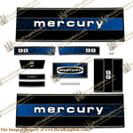 Mercury 1979 9.8HP Outboard Engine Decals