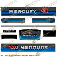 Mercury 1980 140HP Outboard Engine Decals