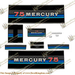 Mercury 1980 7.5HP Outboard Engine Decals