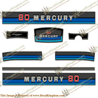 Mercury 1980 80hp Outboard Decals