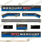 Mercury 1981 - 1982 200HP Outboard Engine Decals