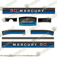 Mercury 1982 50hp Outboard Engine Decals