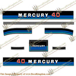 Mercury 1983 40HP Outboard Engine Decals