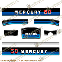 Mercury 1983 50HP Outboard Engine Decals