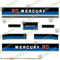 Mercury 1983 80hp Outboard Decals