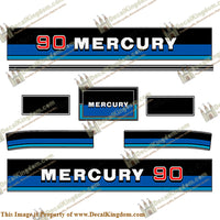 Mercury 1983 90hp Outboard Decals