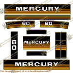 Mercury 1985 60hp Outboard Decals