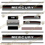 Mercury 1986-1988 115hp Outboard Decals