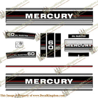 Mercury 1986 - 1988 Outboard Decal Kit (Multiple Sizes Available)