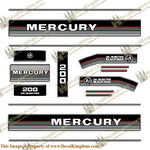 Mercury 1986 200HP Outboard Engine Decals