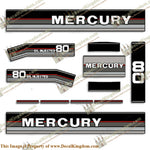 Mercury 1987 80HP Outboard Engine Decals