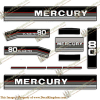 Mercury 1988 80HP Outboard Engine Decals