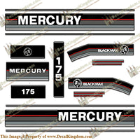 Mercury 1989-1990 175hp Black Max Outboard Engine Decals