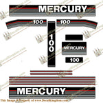 Mercury 1989 100HP Outboard Decals