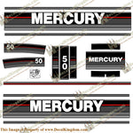 Mercury 1989 50HP Outboard Engine Decals